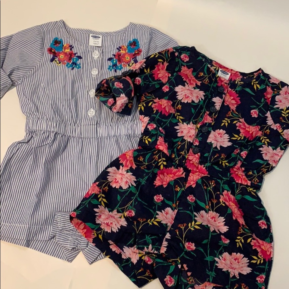 3-6m Romper short bundle of 2!